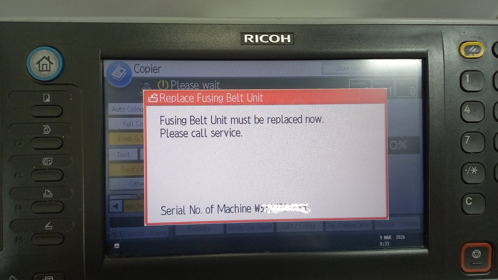 Replace Fusing Belt Unit